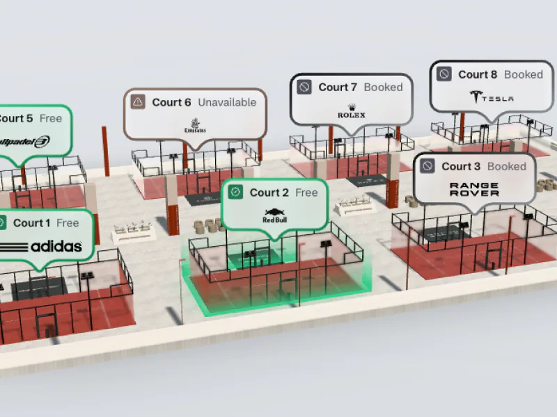 Racket club in 3D